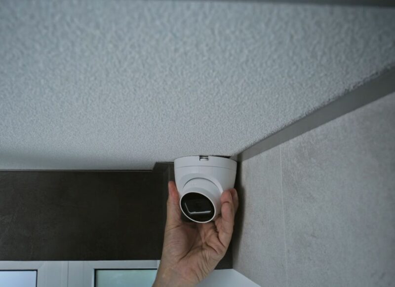 osoba drži wifi kameru