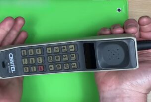 prikaz prvog mobilnog telefona