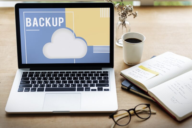 prikaz backupa na laptopu