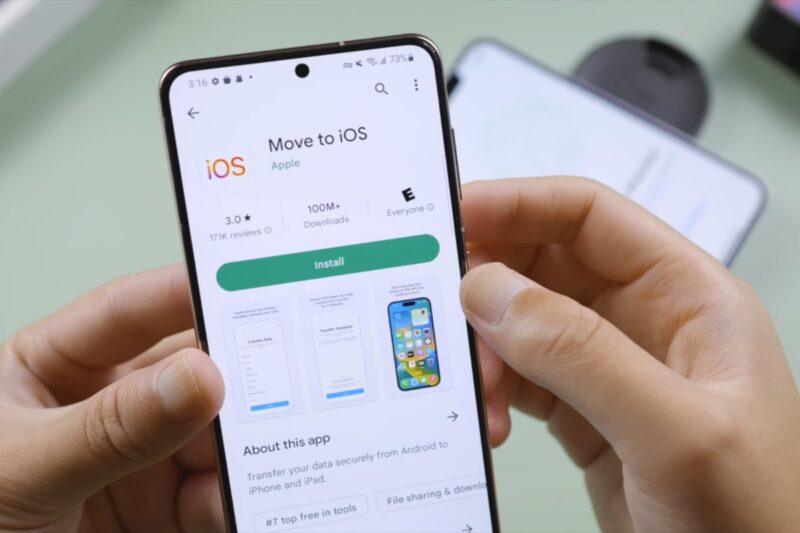 osoba skida move to ios aplikaciju
