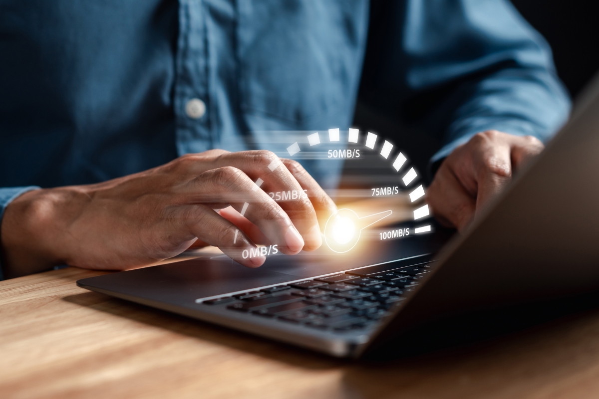 prikaz ubrzavanja interneta