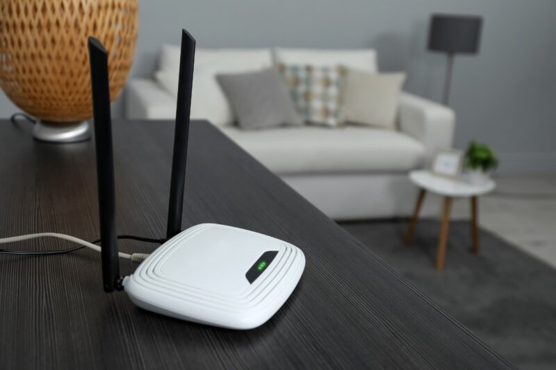 prikaz wifi rutera u dnevnom boravku