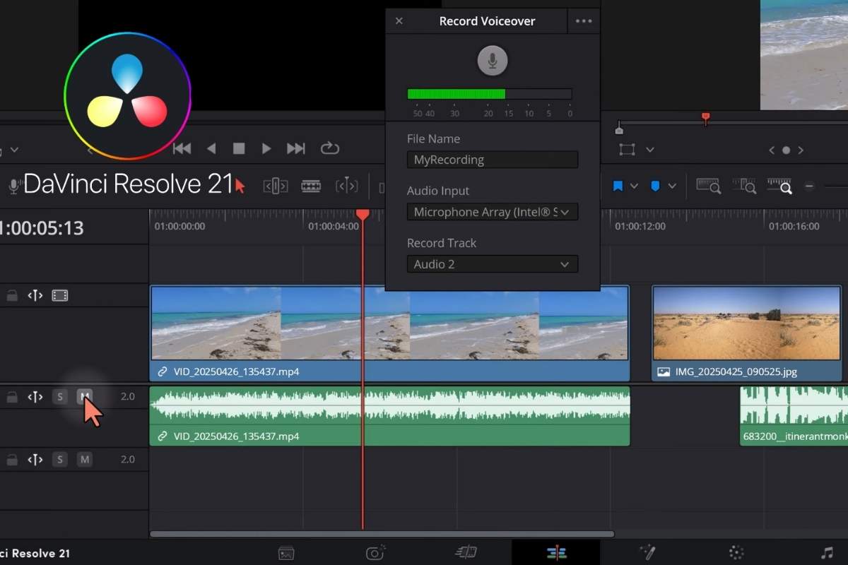 DaVinci Resolve 21 program za video edit